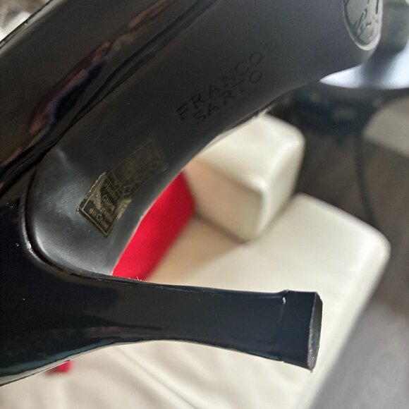 Franco Sarto Patent Black Pumps - Picture 5 of 5
